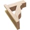 Ekena Millwork 5 1/2-in W x 14-in D x 18-in H Funston Block Rough Cedar Woodgrain TimberThane Outlooker, Primed Tan OUTUR055X14X18FST44RCPR - alternate 2